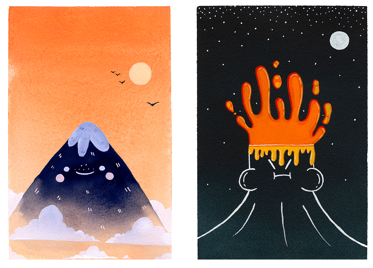 lovely deformed volcano